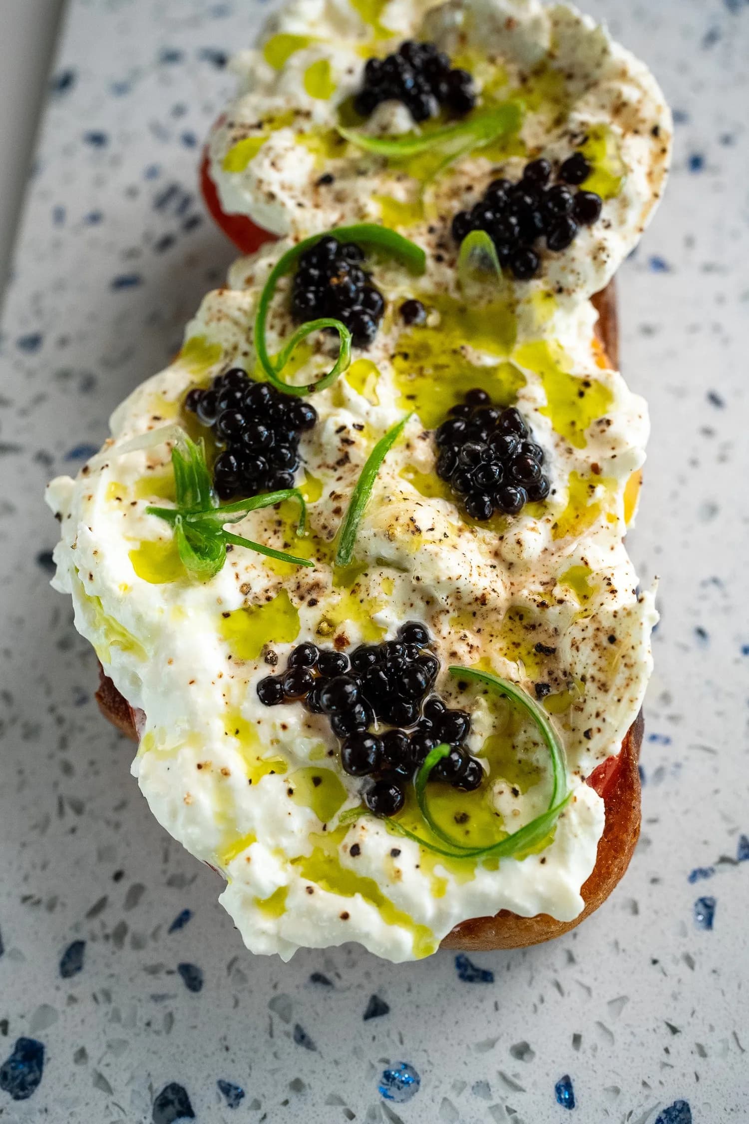 Picture for Balsamic Caviar Caprese Toast